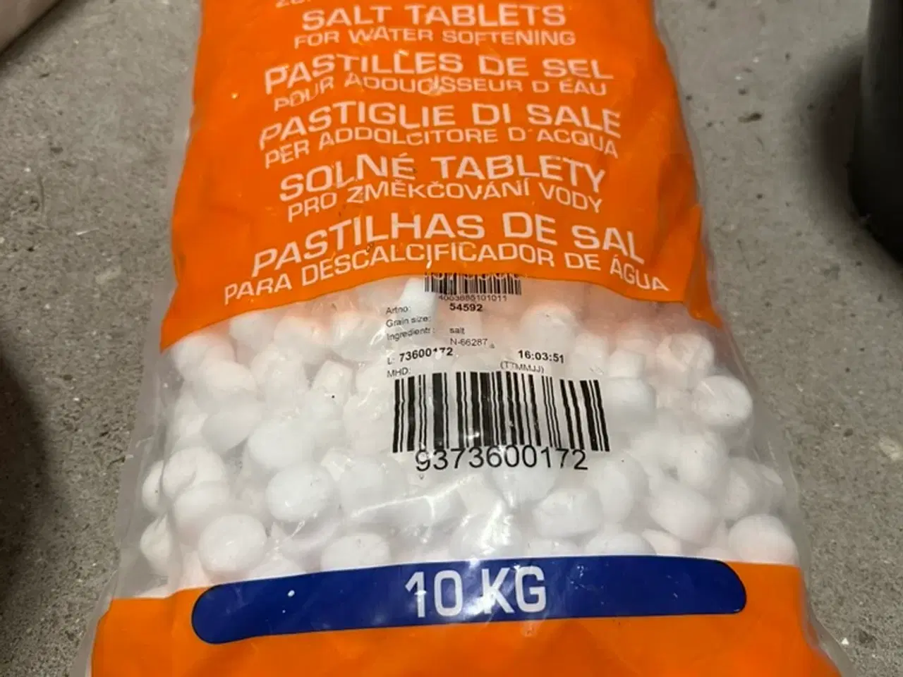 Billede 2 - Salt 10 kg, salttabletter til blødgøringsanlæg