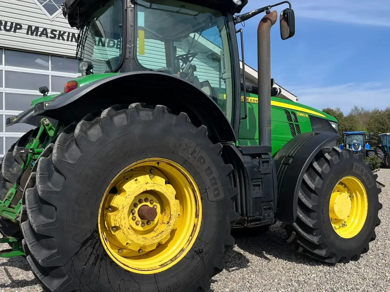 Billede 11 - John Deere 7280R Næsten nye dæk, Autopower og frontlift samt luft anlæg