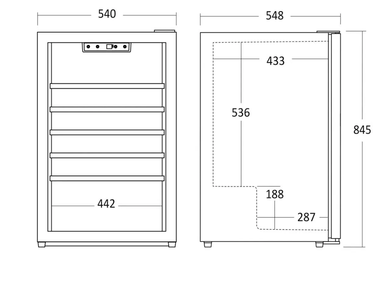 Billede 7 - Nyt Vinskab 55cm