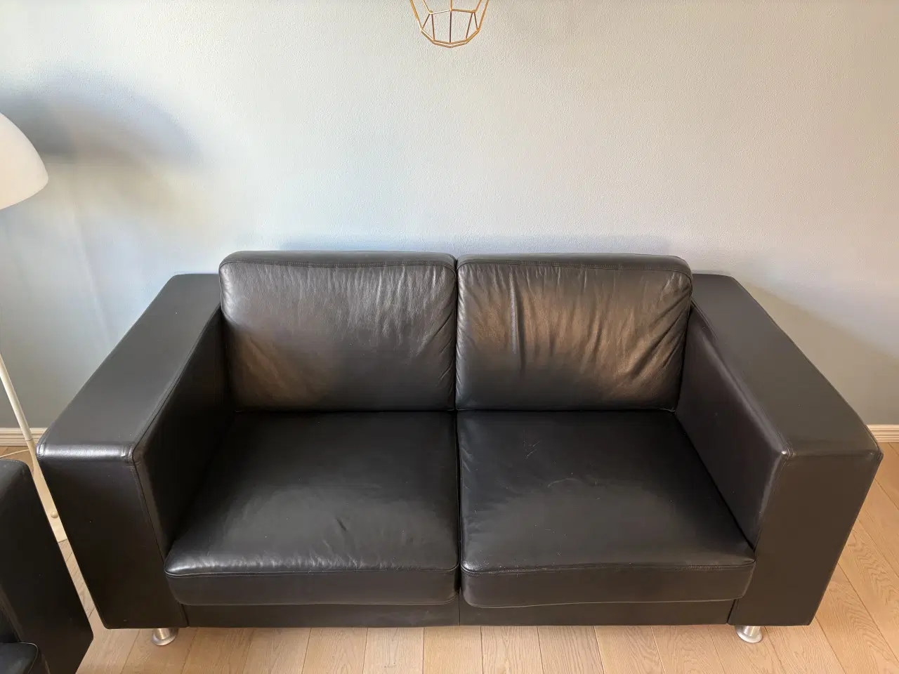 Billede 3 - 2 sofaer i kvalitets læder fra Hurup Møbelfabrik