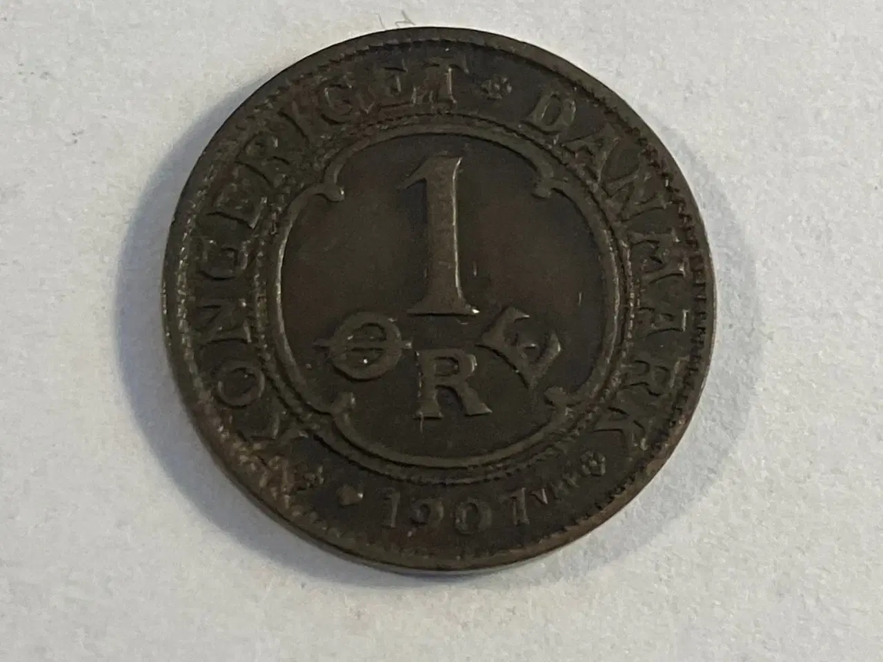 Billede 1 - 1 øre 1907 Danmark