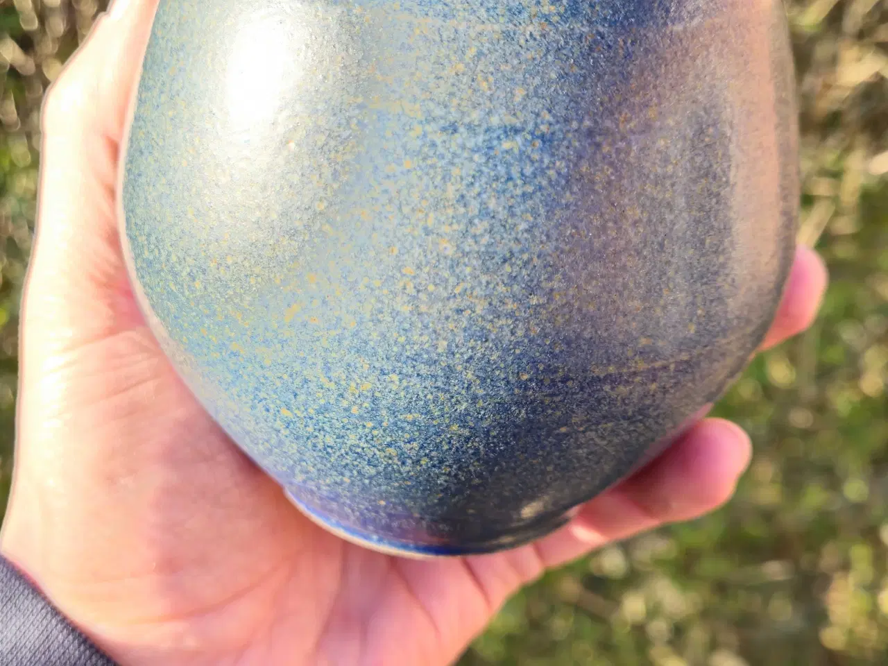 Billede 4 - Keramik vase med flot glasur 