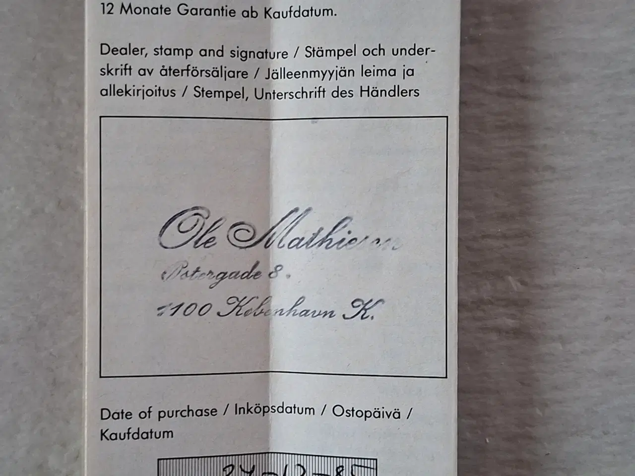 Billede 4 - Swatch ur købt den 24.12.1985.