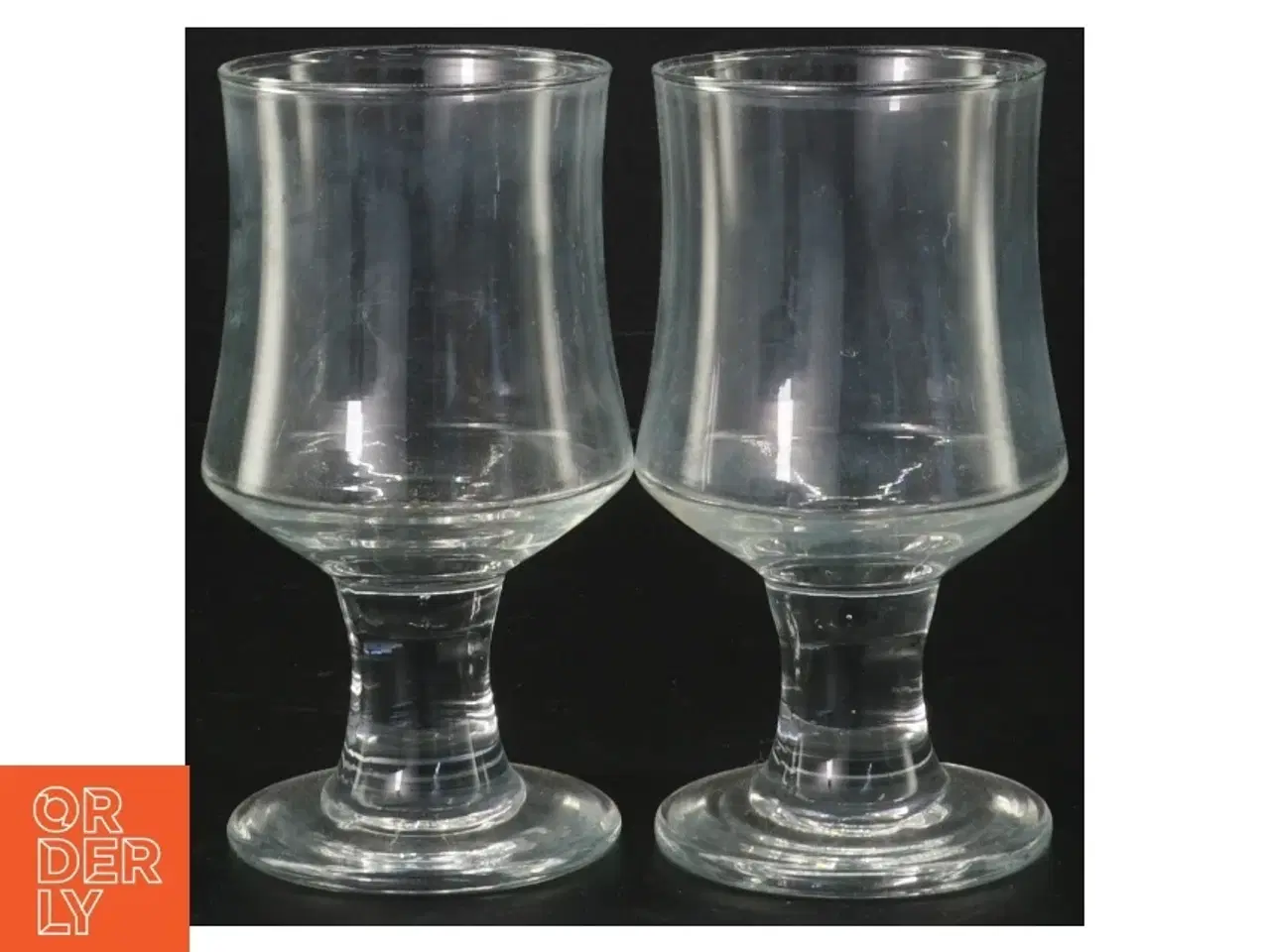 Billede 1 - Sæt med to glas (str. 13,5 cm. 2 styk)