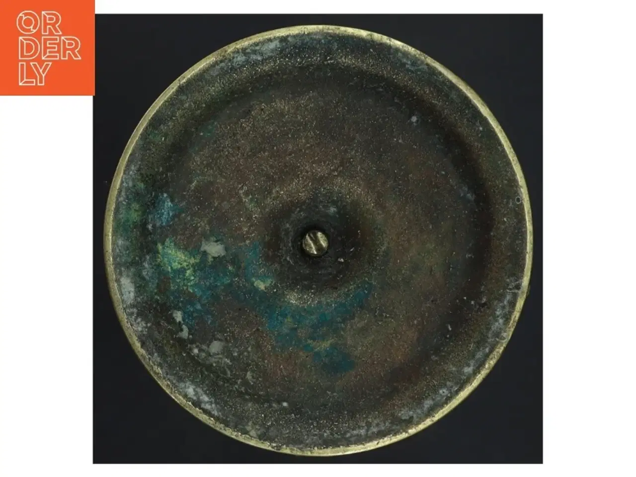 Billede 2 - Antik Messing lysestage (str. Ø 13x29 cm)