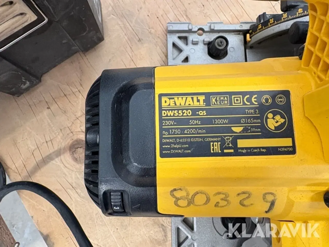 Billede 5 - Dyksav Dewalt DWS520