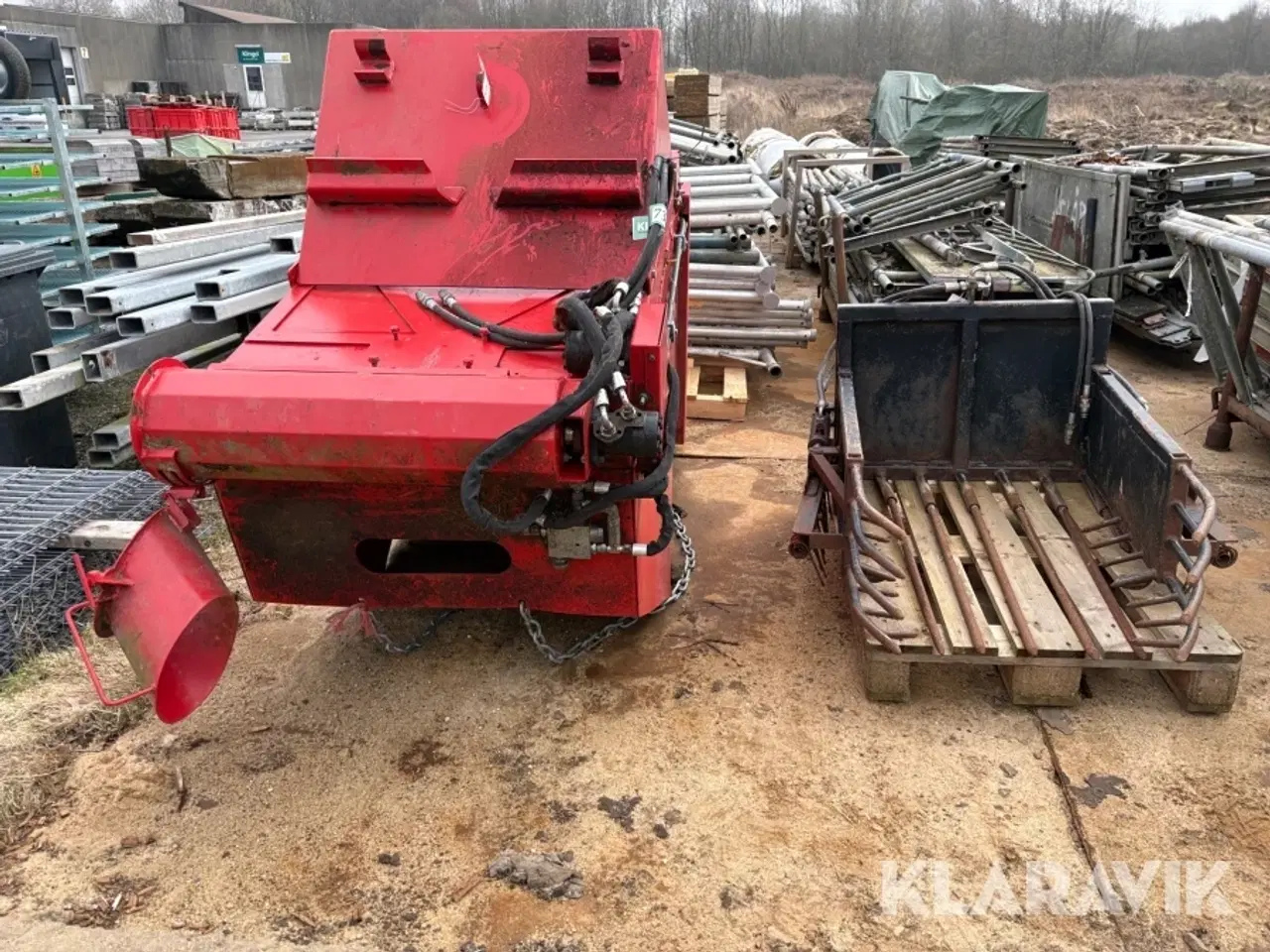 Billede 2 - Halmudlægger og halmopsamler Schäffer 2 redskaber