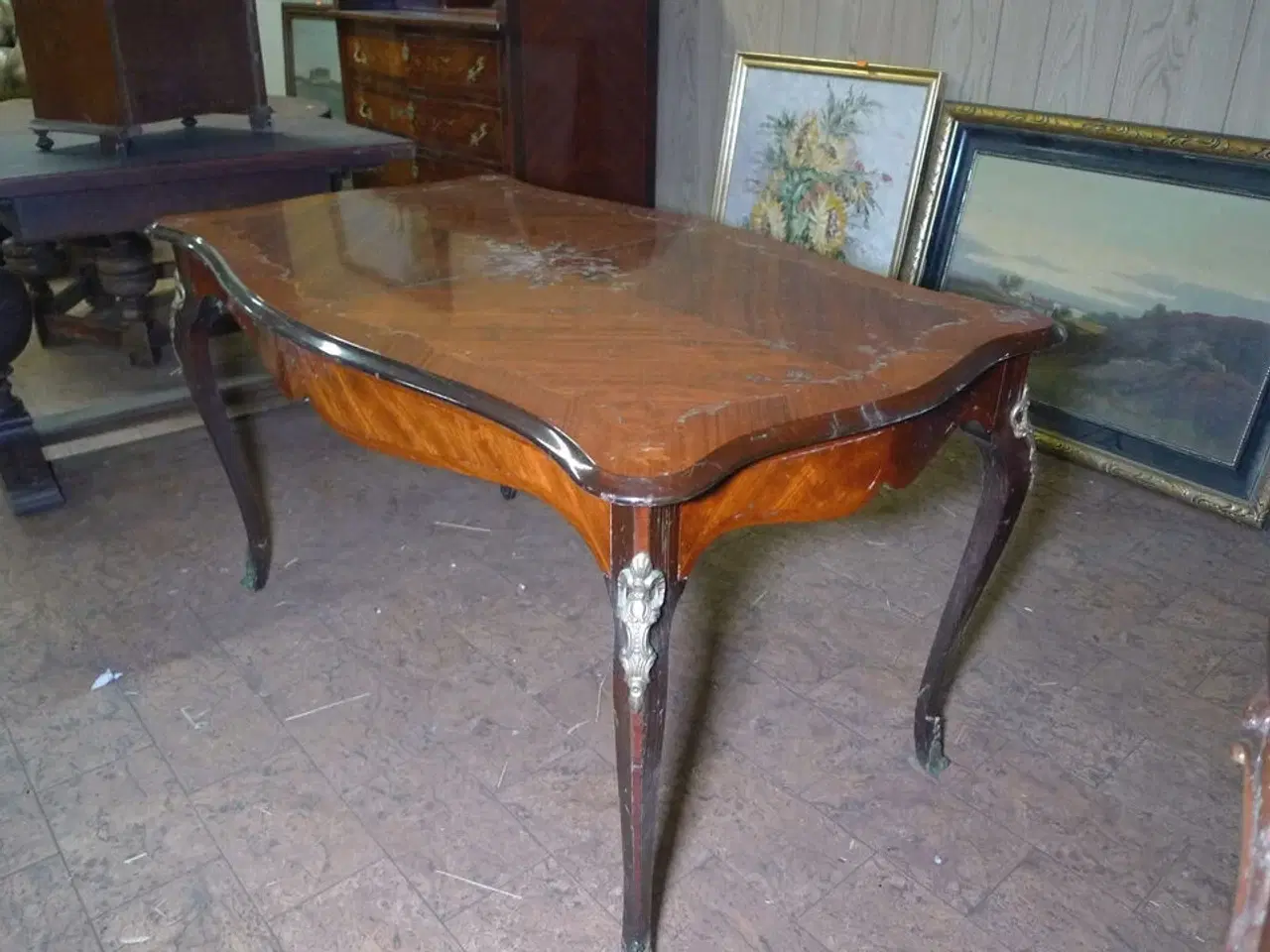 Billede 7 - 12 stk. møbler, sofa med ny stofrulle til ombetrækning