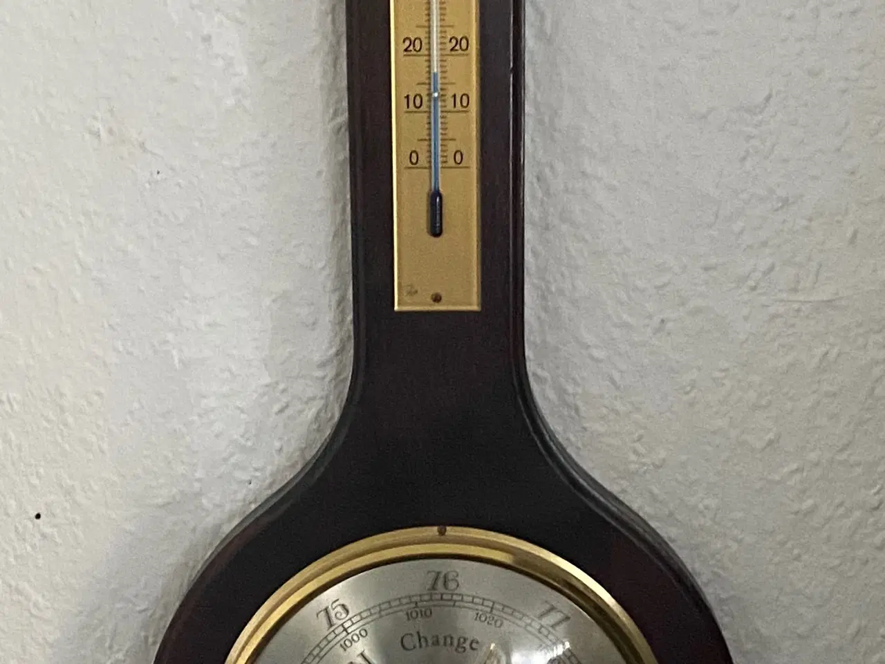 Billede 2 - Vejr, termometer, hygrometer, quartz ur kr. 150,-