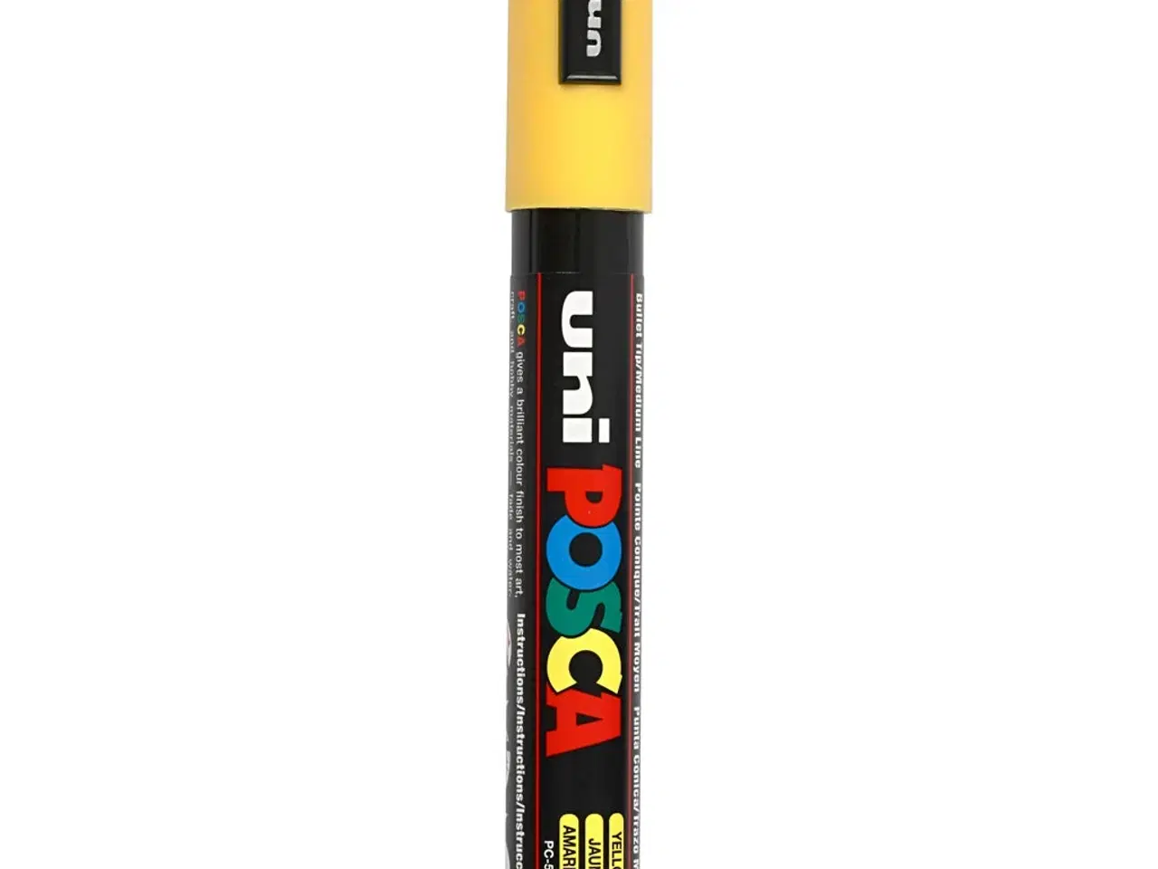 Billede 1 - Posca Tusch PC-5M, Gul, 2,5 mm - Alsidig Kunstnerpen