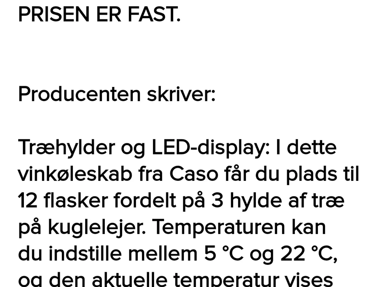 Billede 4 - Vinkøleskab 12 flasker kompressorkøleskab