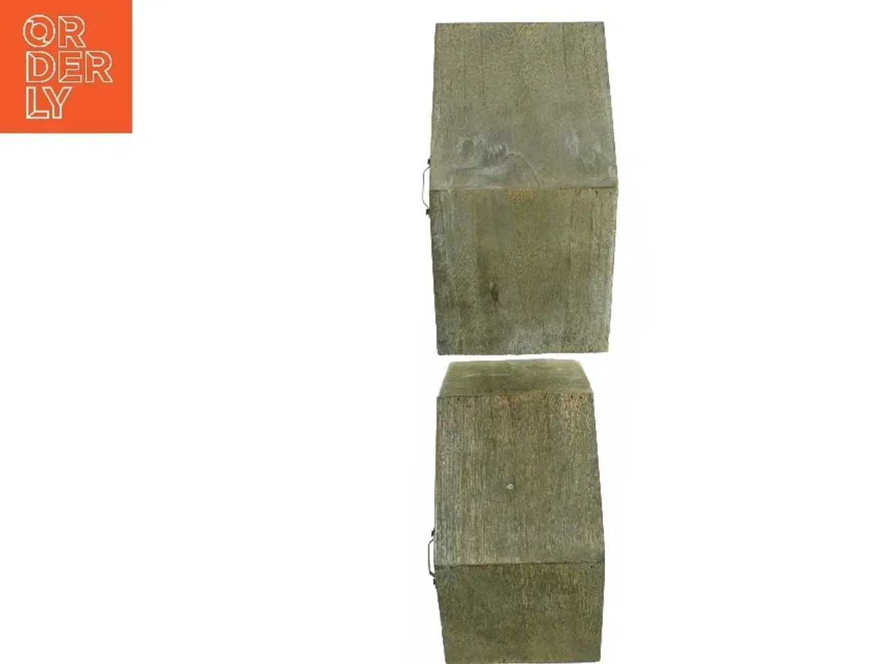 Billede 3 - Træ hus dekoration (str. H. 30-35 cm. b 19-23 cm)