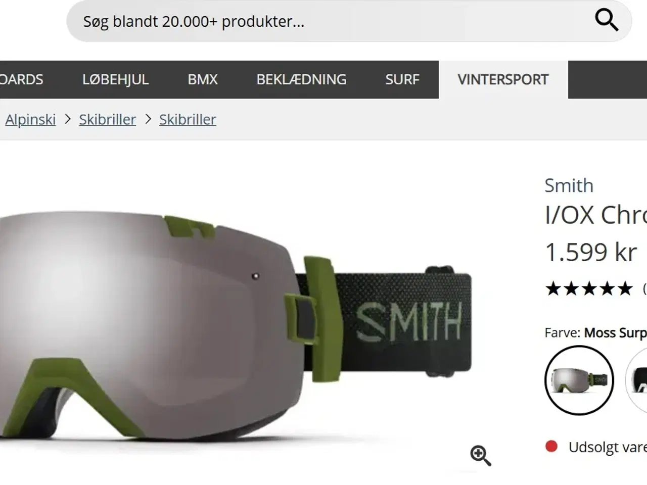 Billede 11 - Skibrille - Smith Optics Googles I/OX Chromapop