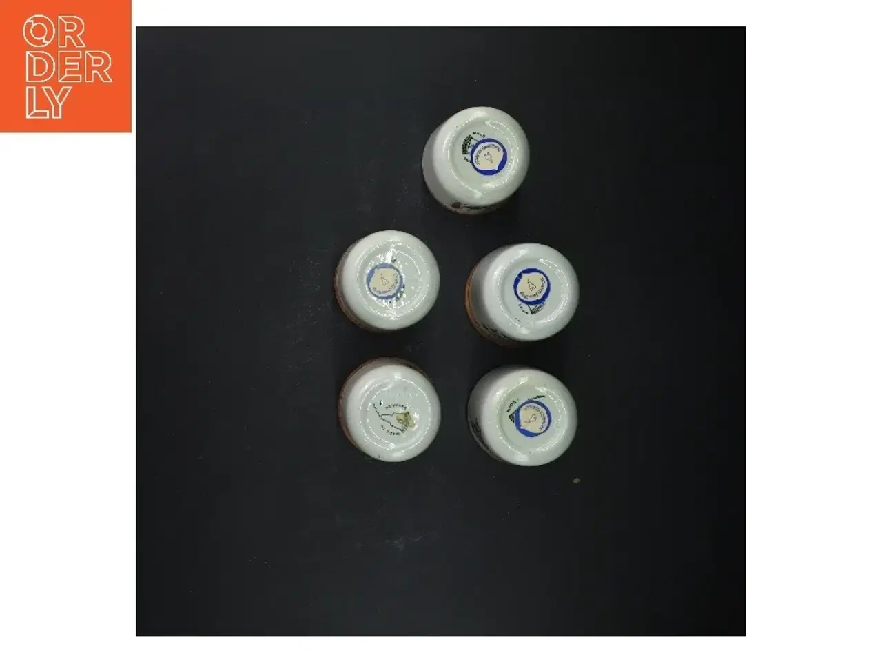 Billede 3 - Krydderikrukker med låg fra Knabstrup (str.  5 styk, 7,5 cm)