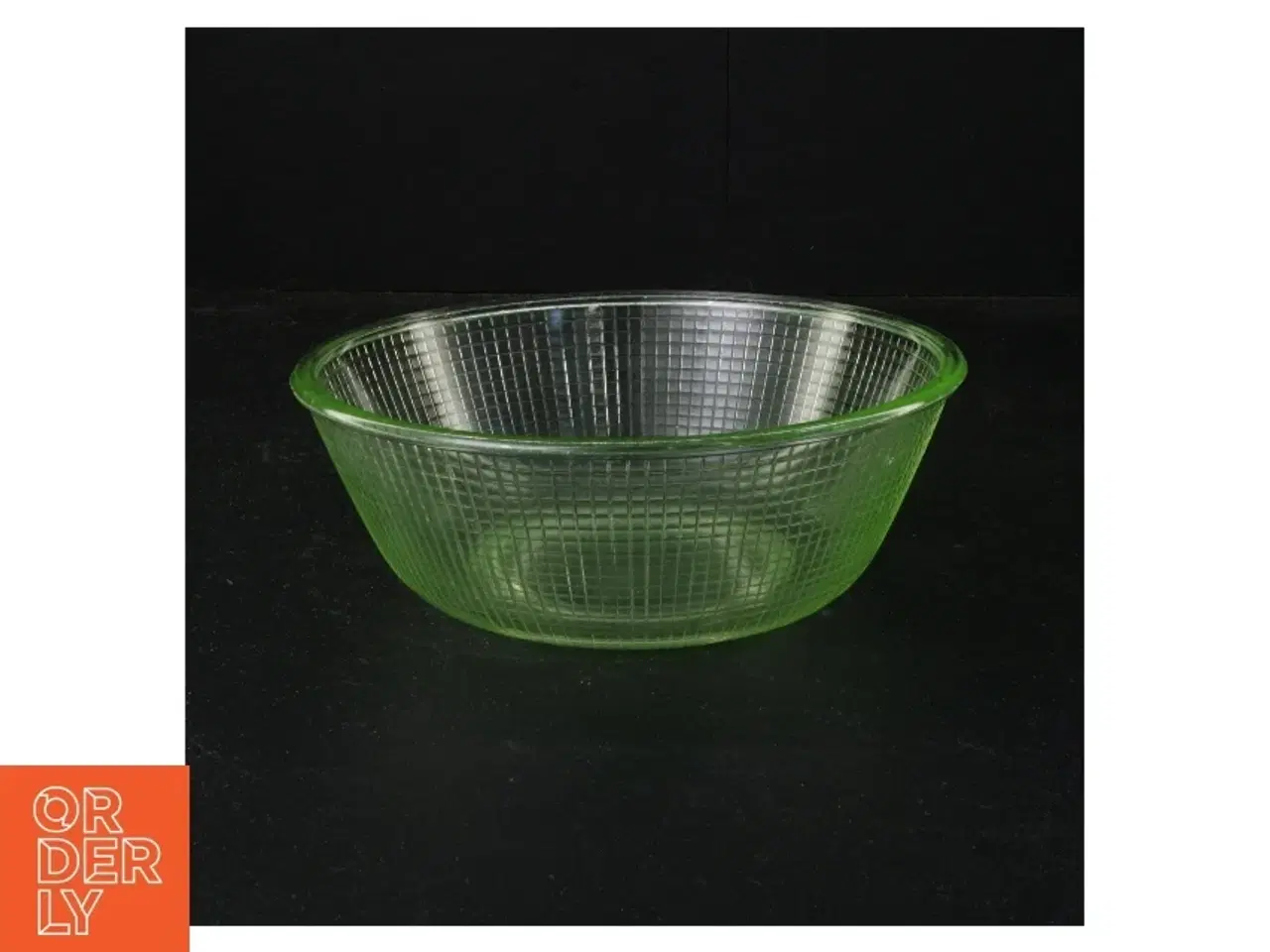 Billede 1 - Grøn glasskål