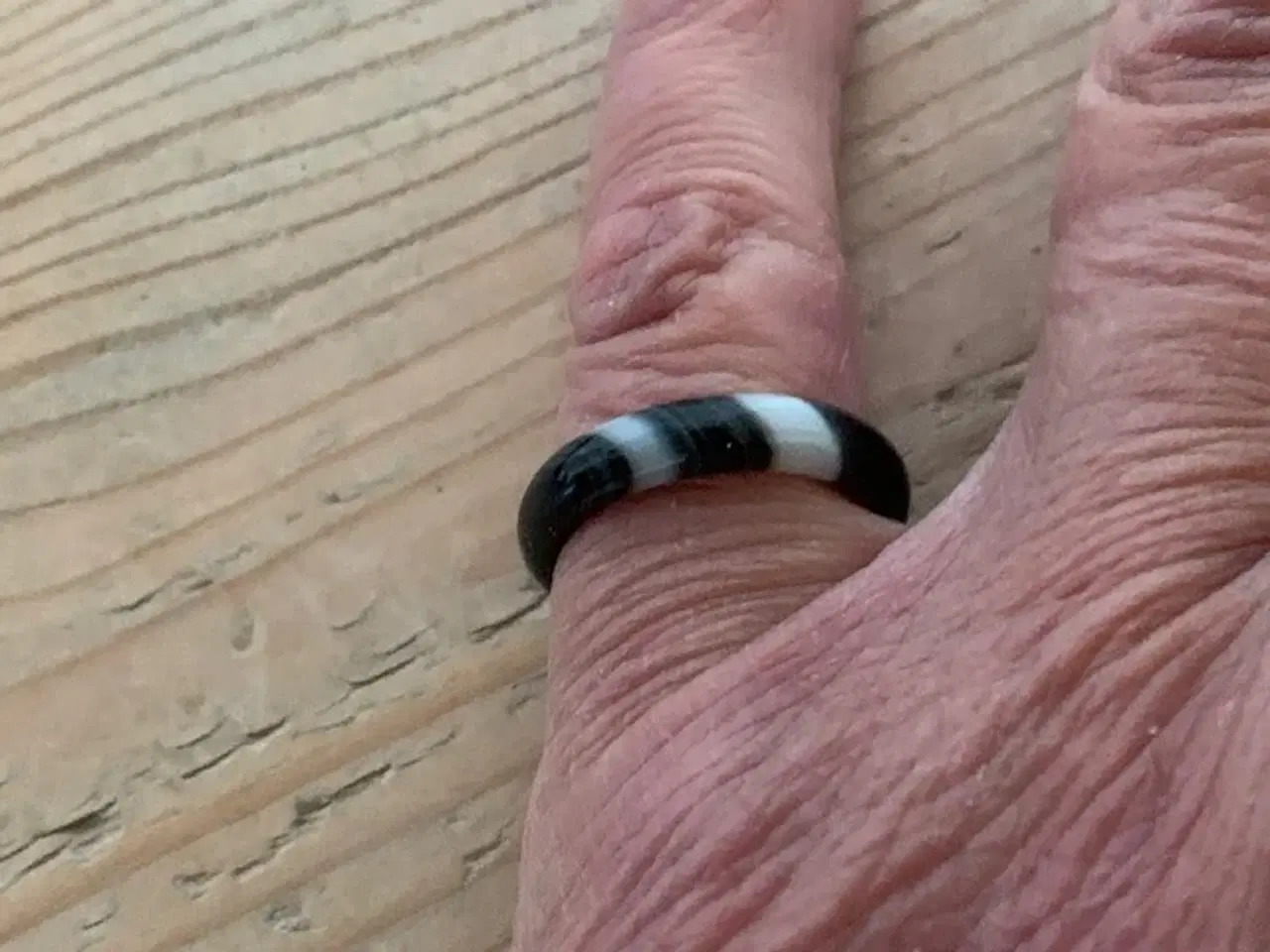 Billede 3 - Vintage ring i agat fra 1970'erne i fin stand