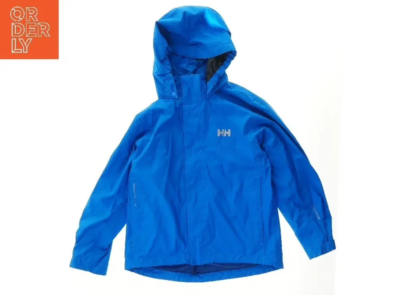 Billede 1 - Blå regnjakke med hætte fra Hh (str. 152)