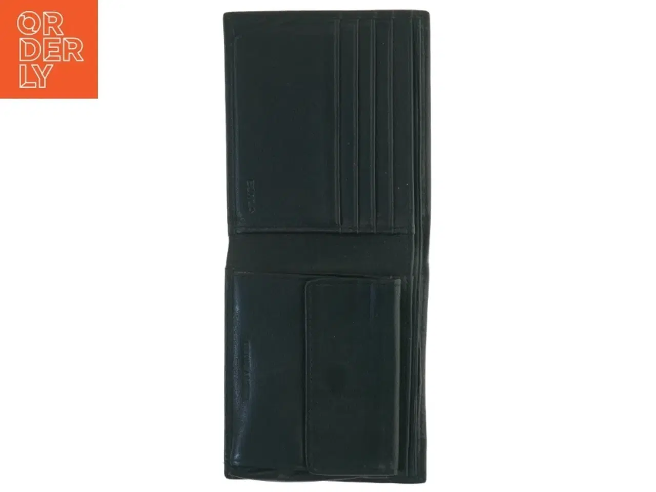 Billede 2 - Sort læderpung fra Boxca (str. 11,5x9,5 cm)