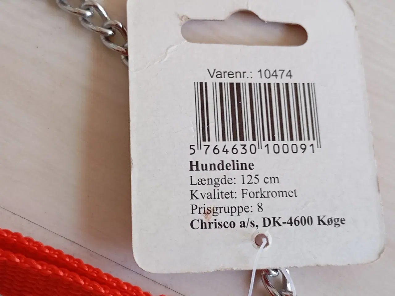 Billede 2 - Hundesnor. Hundekæde 125 cm.