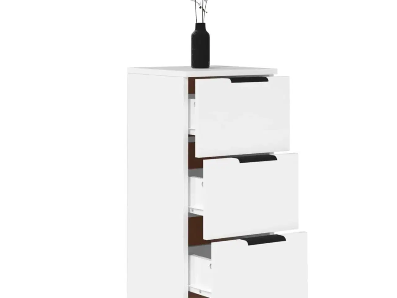 Billede 5 - Skænk 30x30x70 cm konstrueret træ hvid