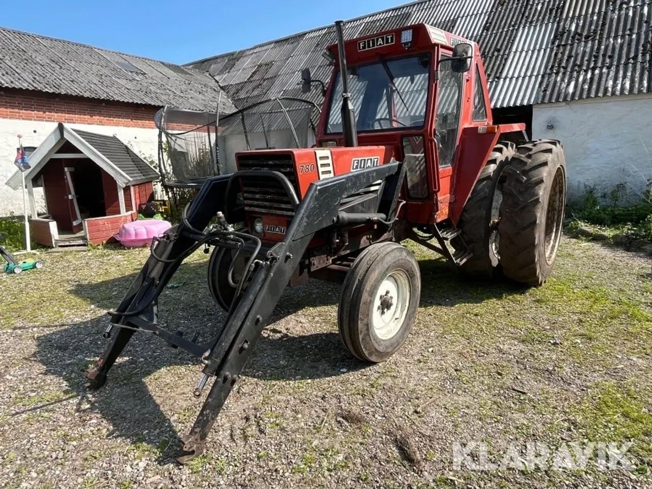 Billede 1 - Traktor Fiat 780 med frontlæsser og Tvillingehjul