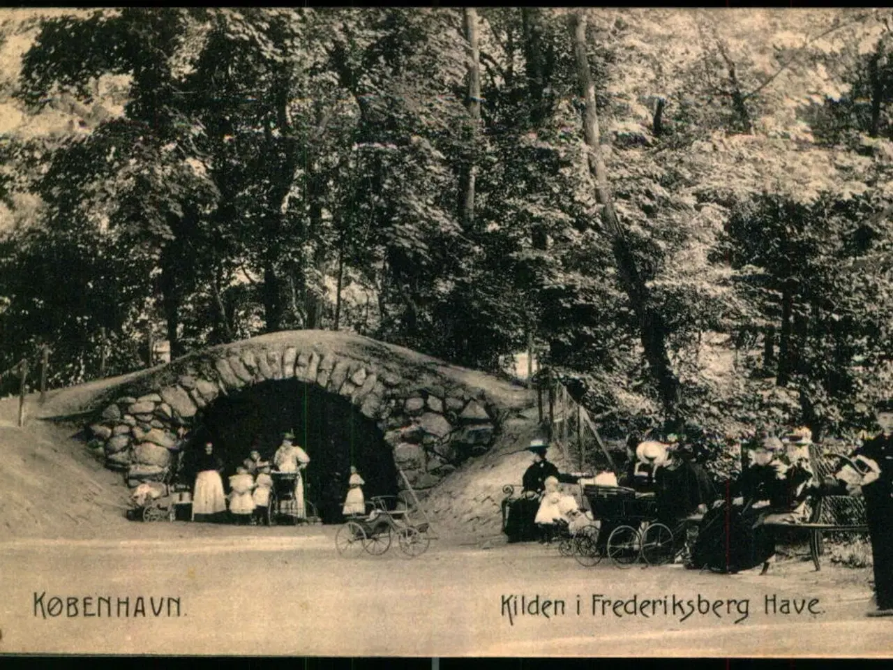 Billede 1 - København - Kilden i  Frederiksberg Have - Stender 595 - Brugt