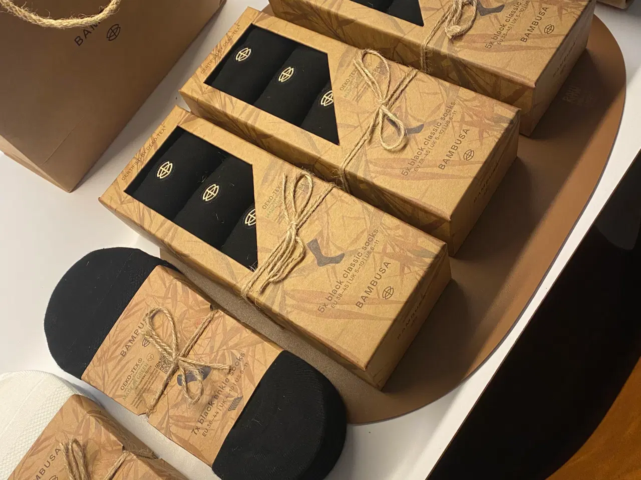Billede 1 - BAMBUS strømper nye sælges 