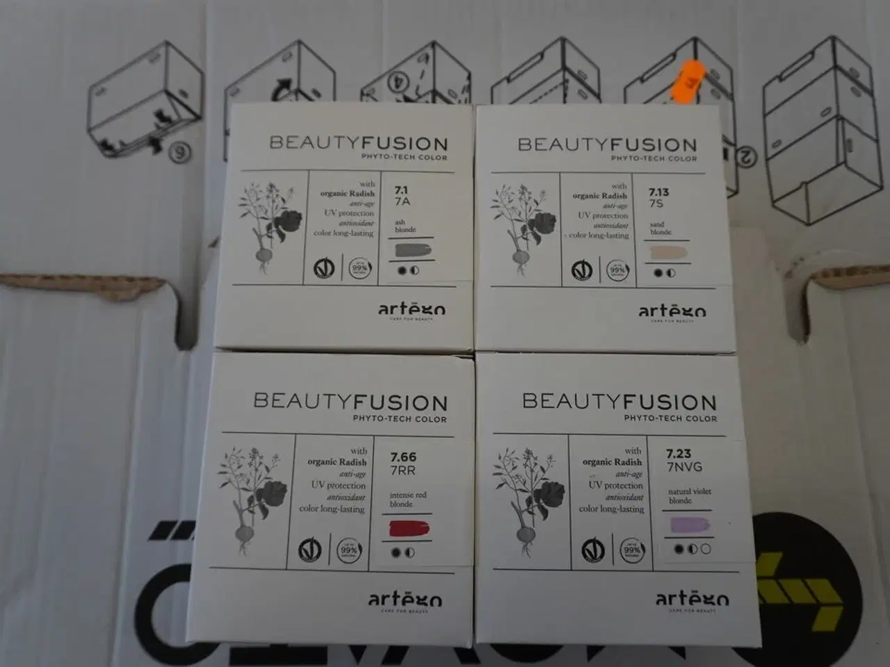 Billede 1 - Kasse med hårfarve, Artego BeautyFusion 100ml