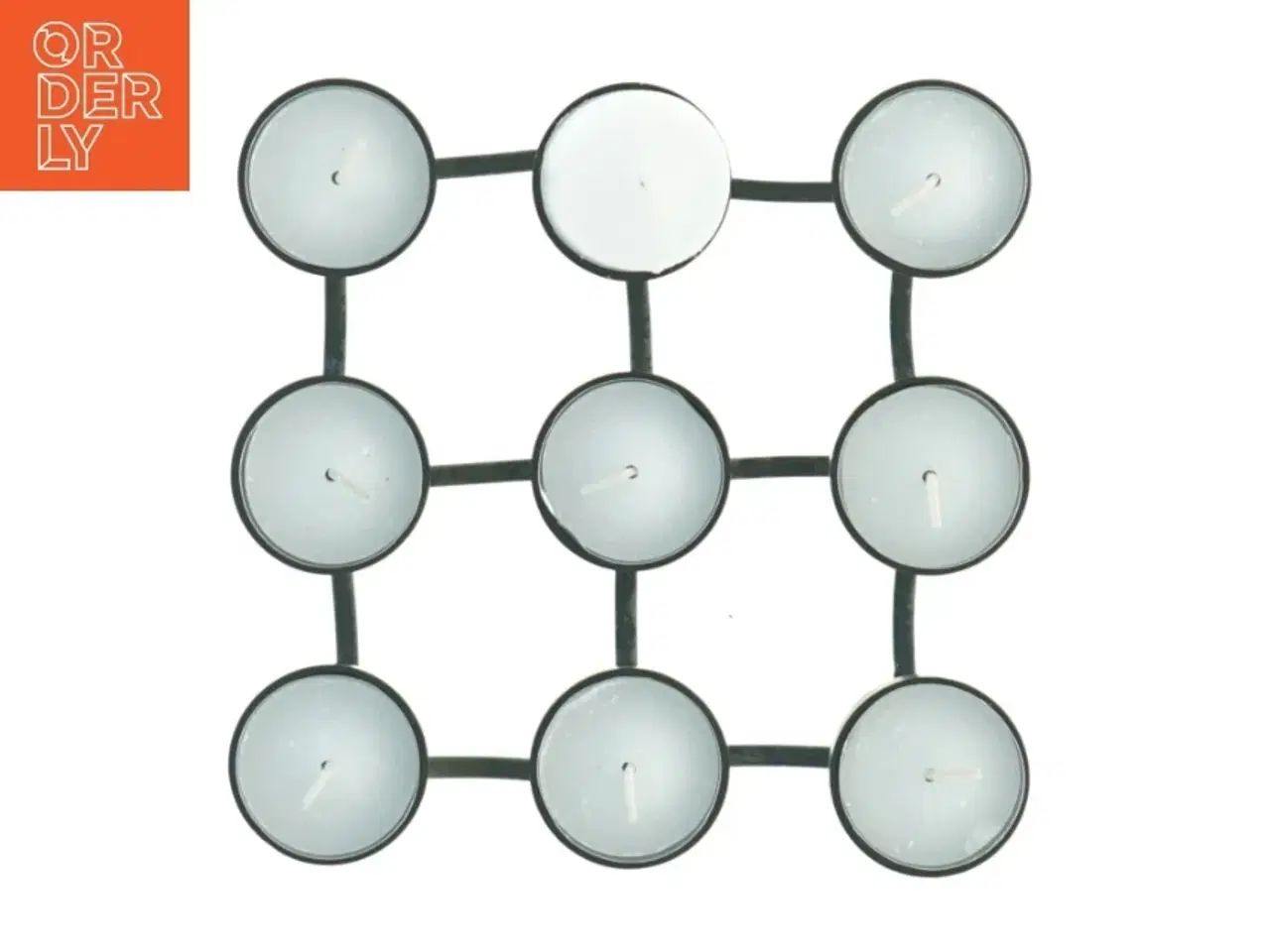 Billede 3 - Lysestage til fyrfadslys (str. 16 x 6 cm)