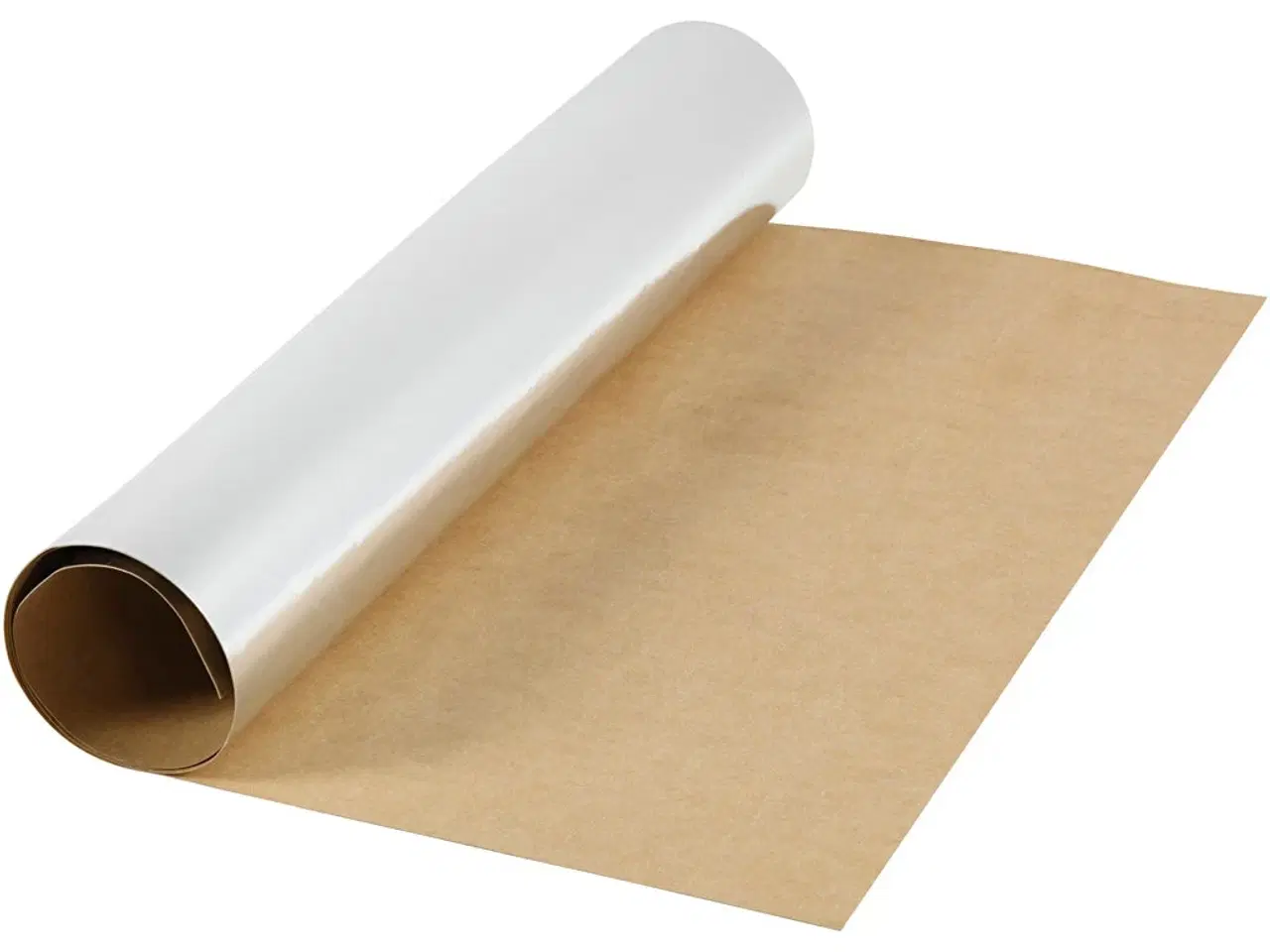 Billede 1 - Læderpapir, B: 49 cm, ensfarvet,folie, 350 g, sølv, 1m/ 1 rl.