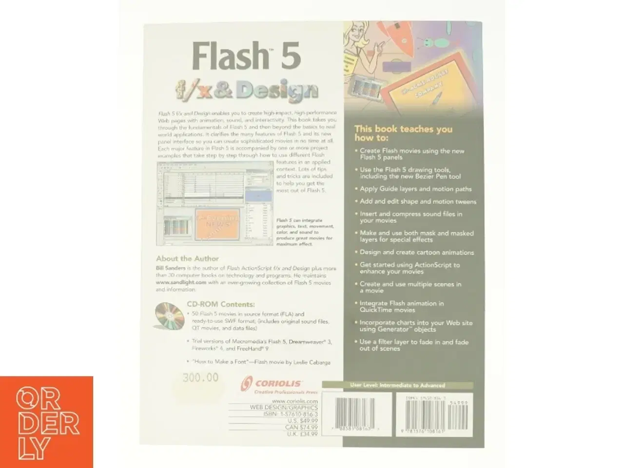 Billede 3 - Flash 5 F/x and Design af Bill Sanders (Bog)