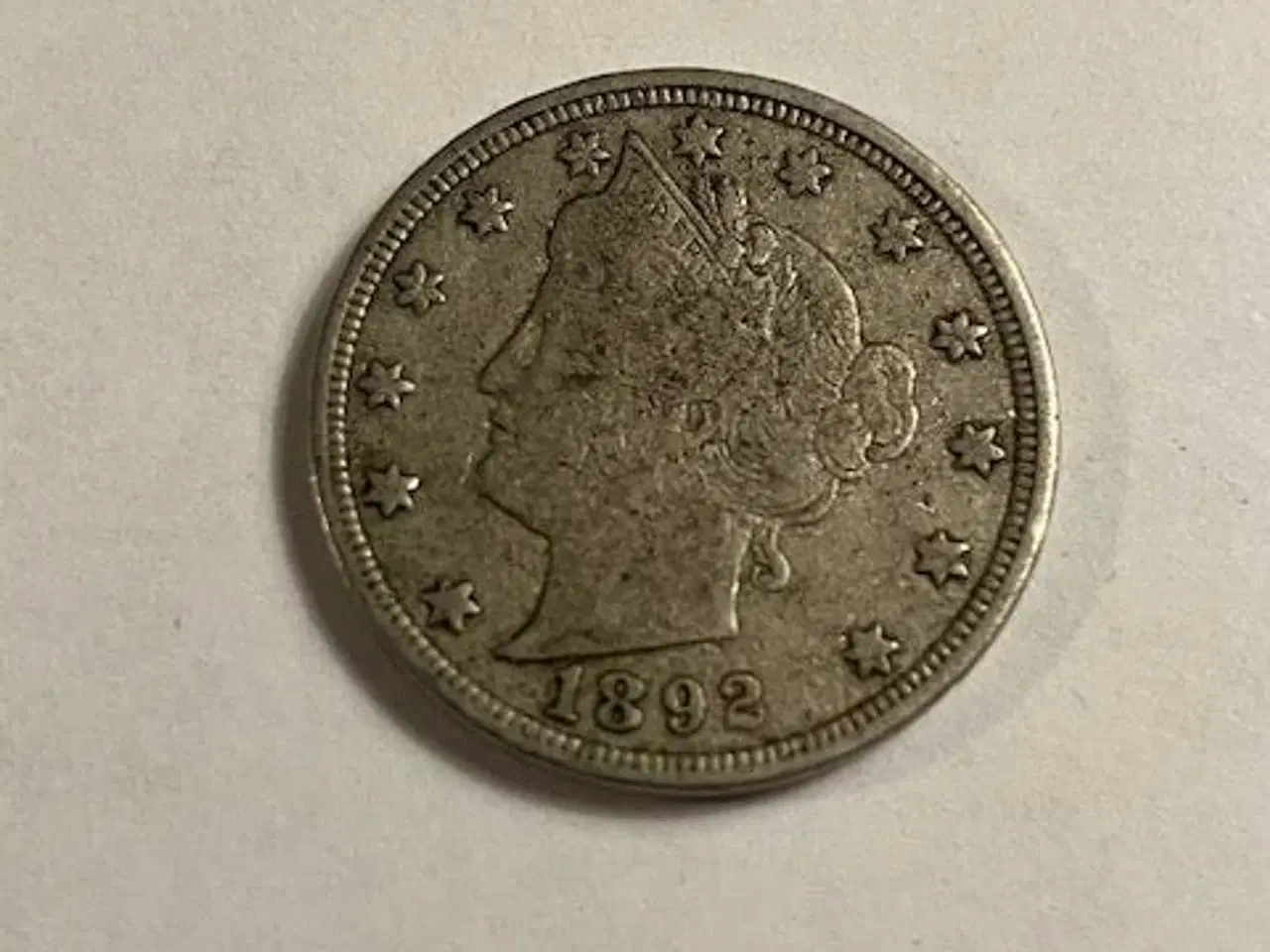 Billede 1 - Five Cents 1892 USA