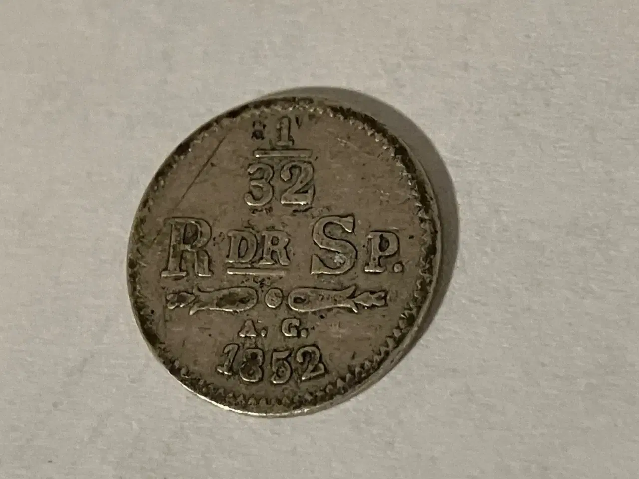Billede 1 - 1/32 Riksdaler 1852 Sweden