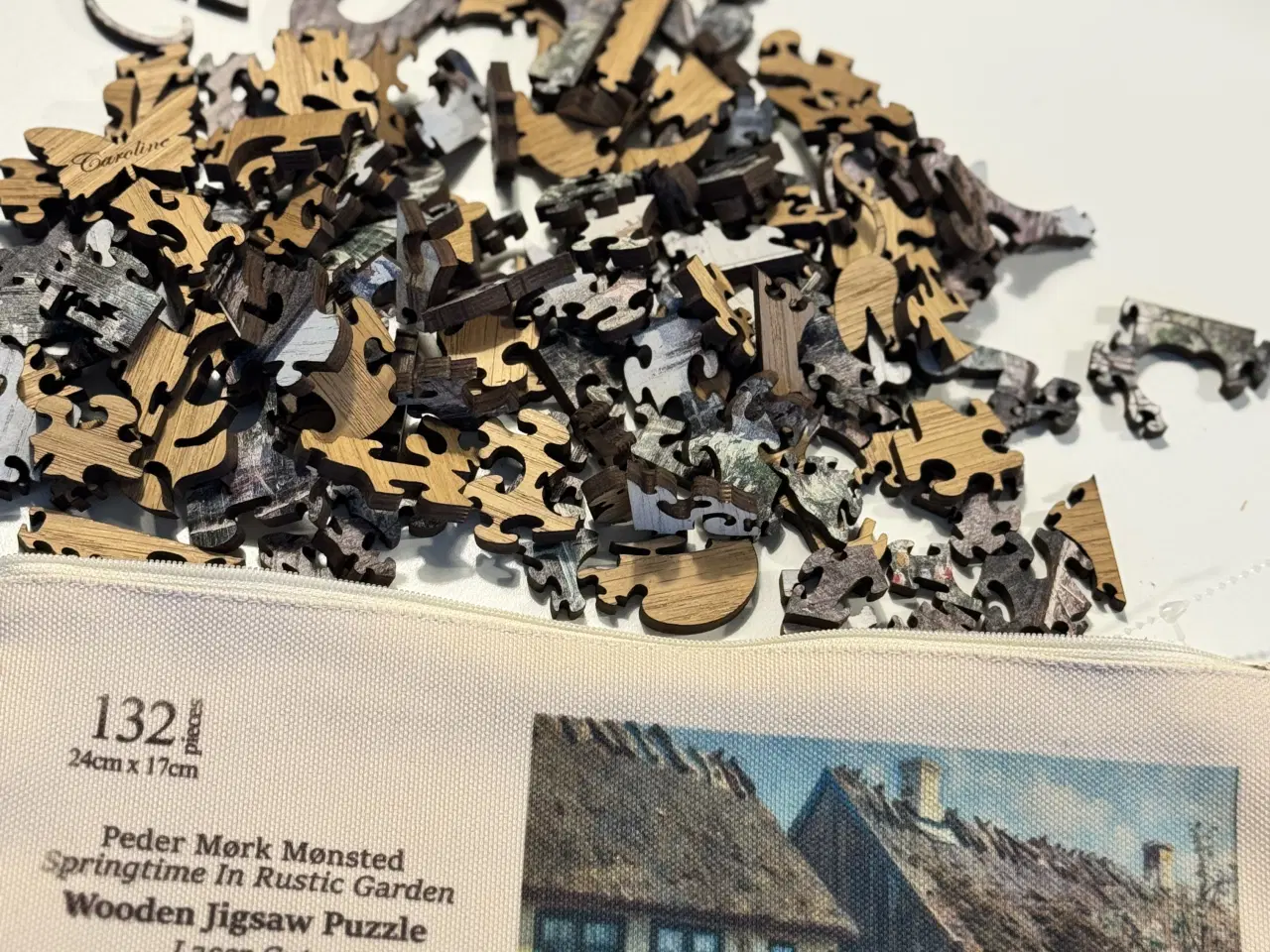 Billede 2 - Puslespil i træ- lasercut