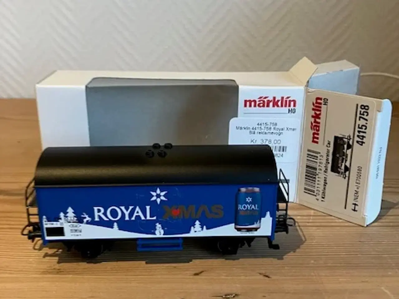 Billede 1 - NYHED Marklin 4415.758 Royal X mas Blå Reklamevogn