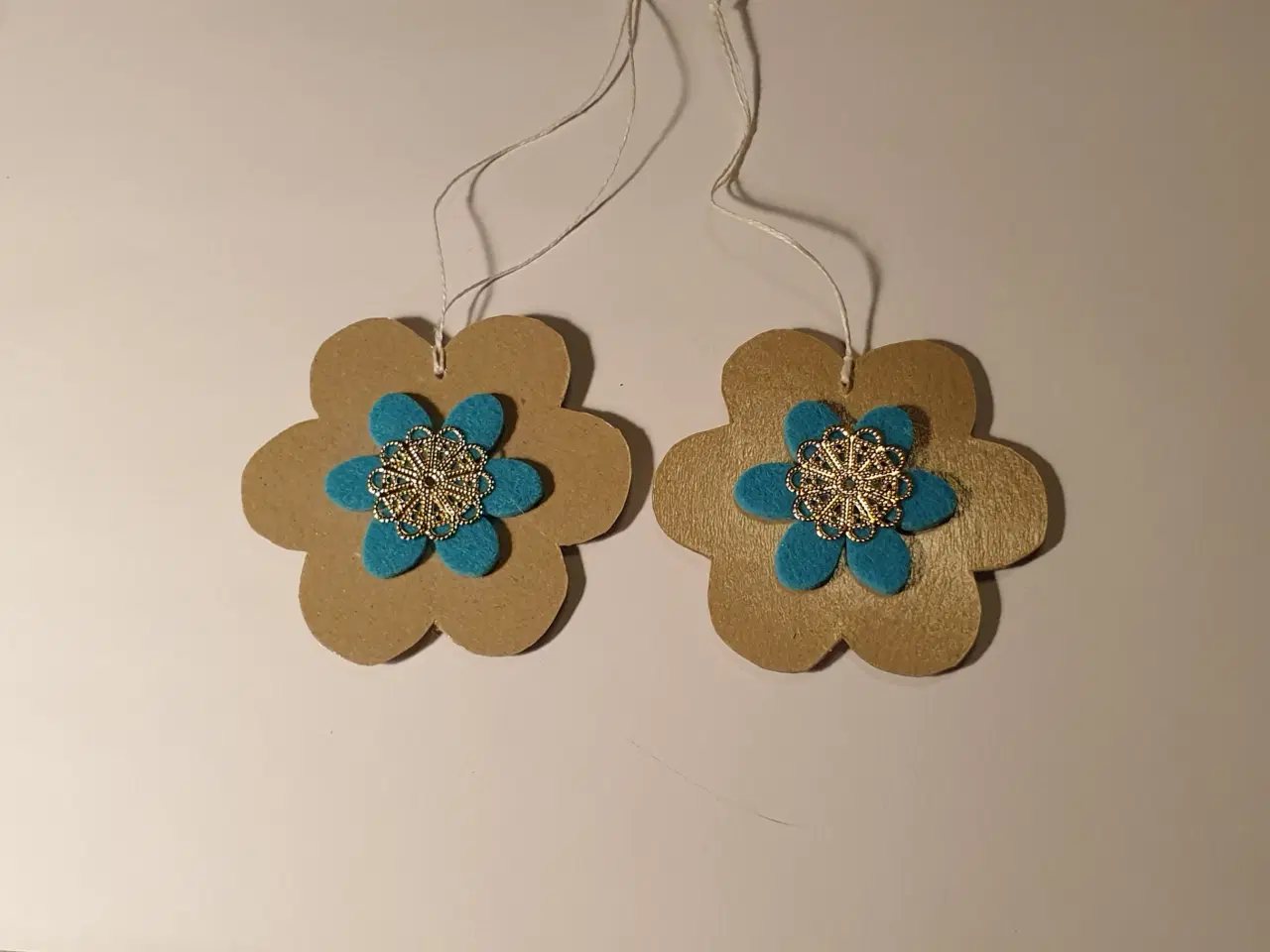 Billede 3 - Påske/forårs papirpynt Naturfarvet SE flere fotos