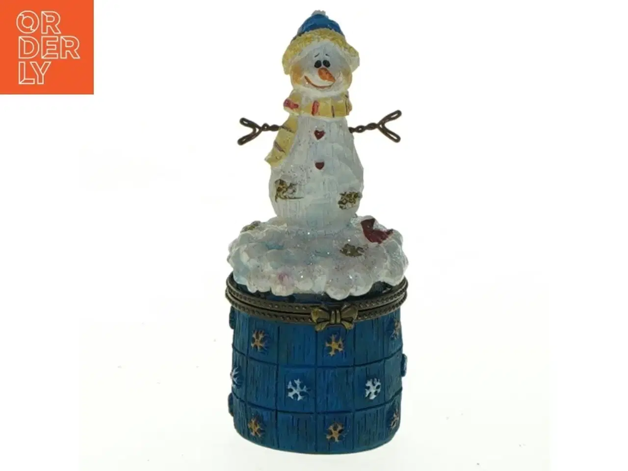 Billede 1 - Jule snemands figur (str. 11,5x6 cm)