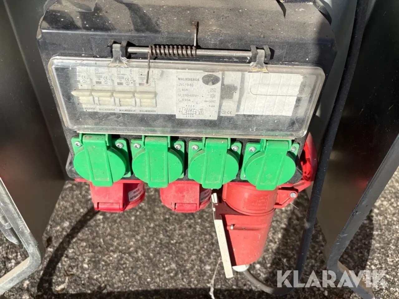 Billede 7 - Byggestrømstavle Malmbergs C161JDK
