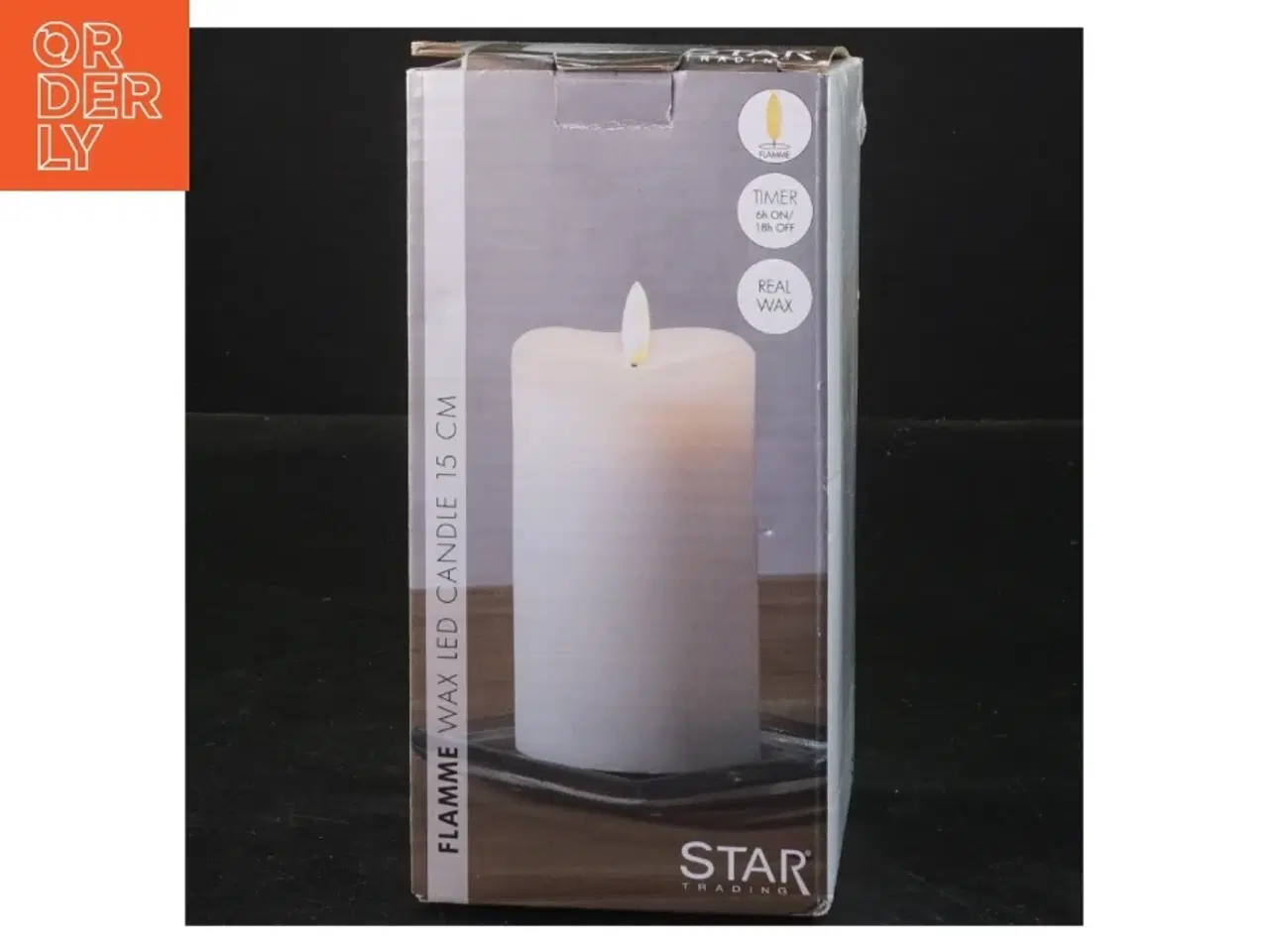 Billede 4 - UBRUGT LED stearinlys fra Star Trading (str. 15 cm)