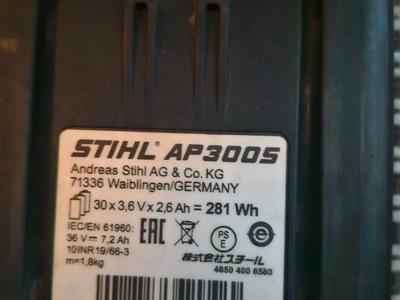 Billede 2 - Batteri til stihl 