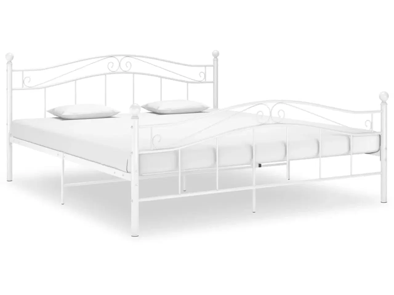 Billede 1 - Sengestel 140x200 cm metal hvid