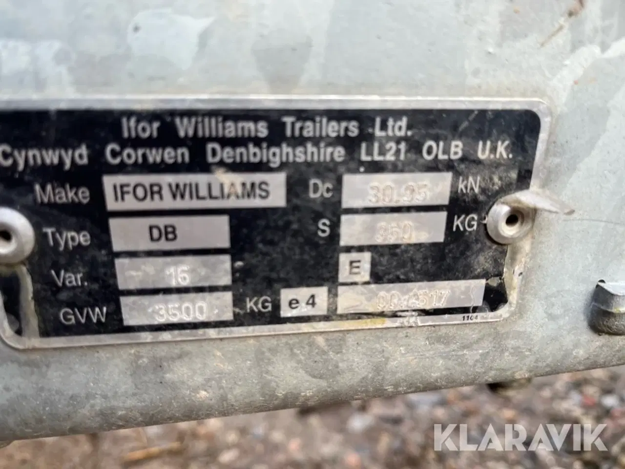 Billede 12 - Kreatur trailer IFOR Williams DB