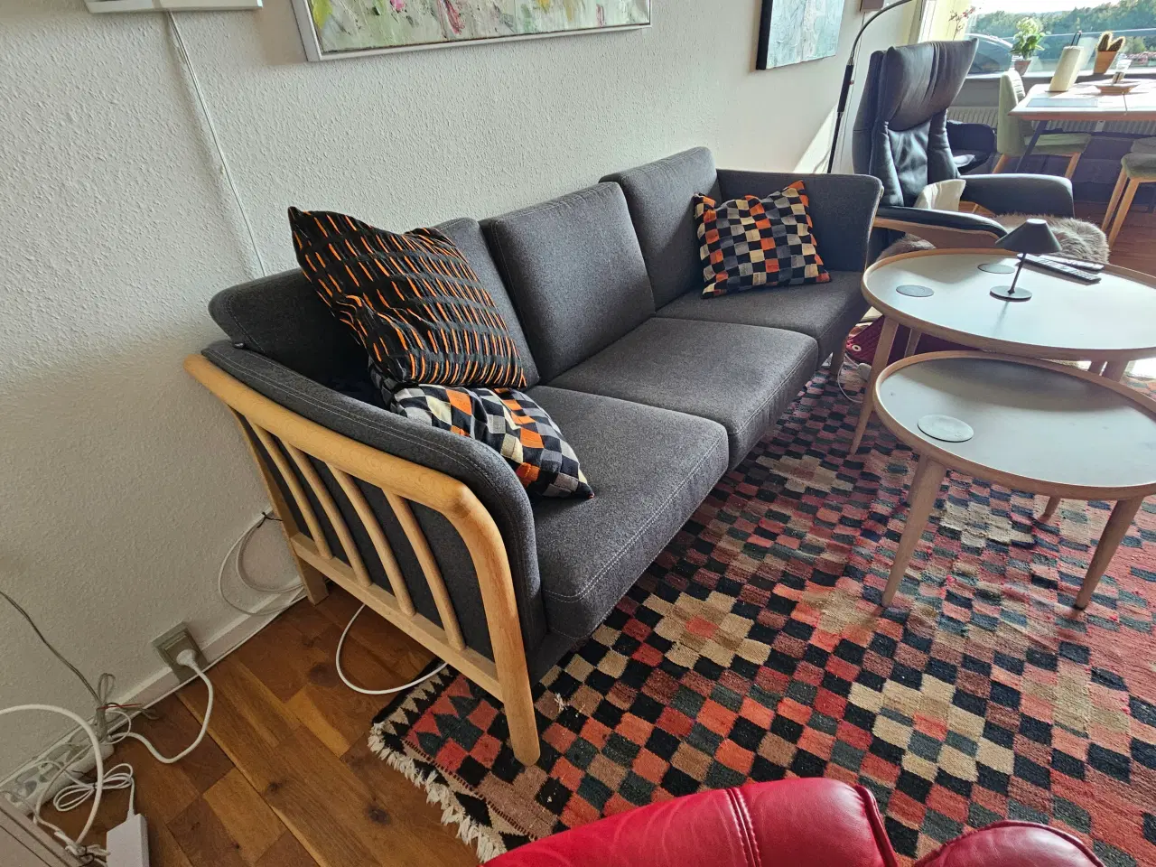 Billede 1 - Tremmesofa 3 personer