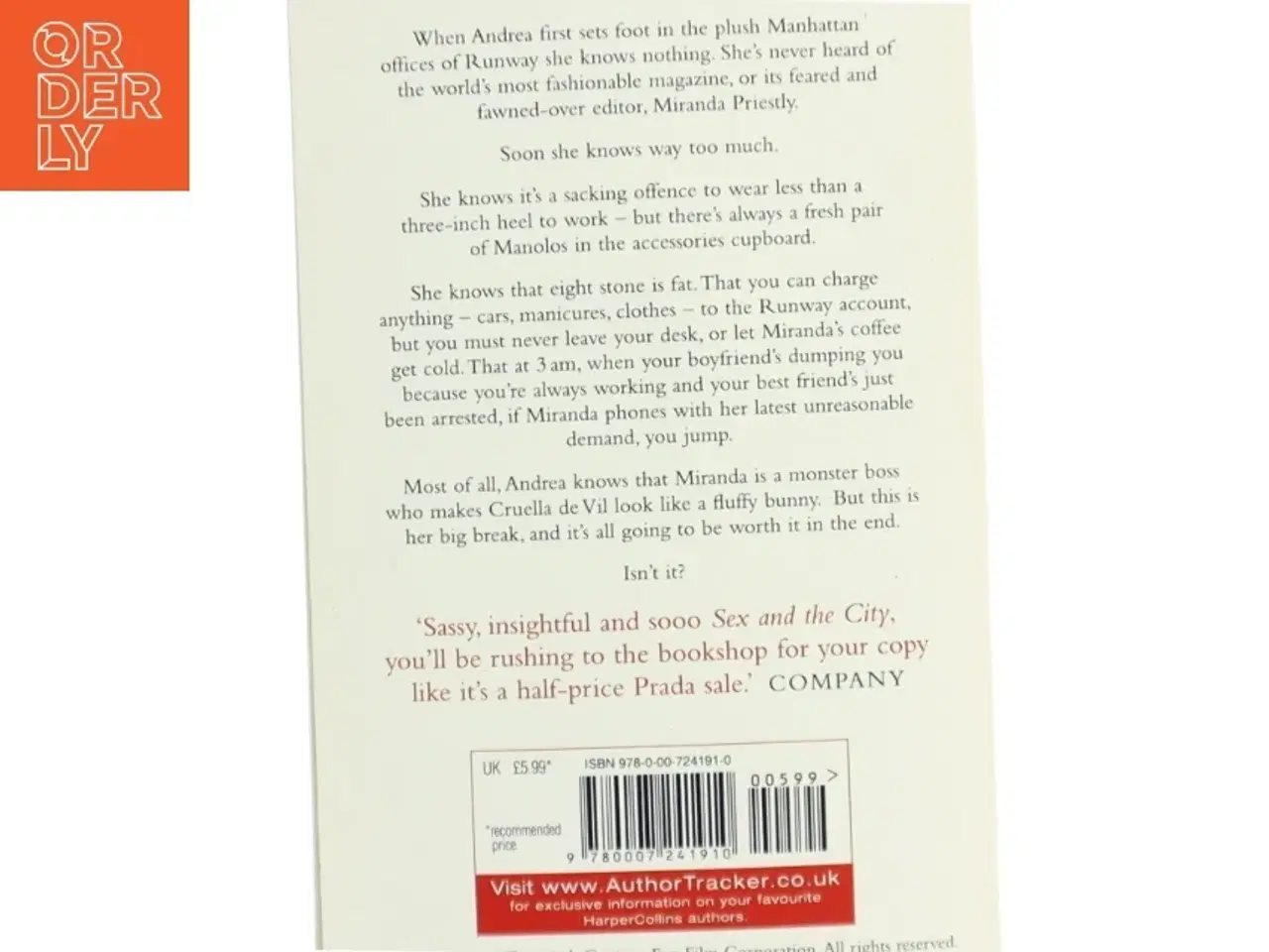 Billede 2 - The devil wears Prada af Lauren Weisberger (Bog)