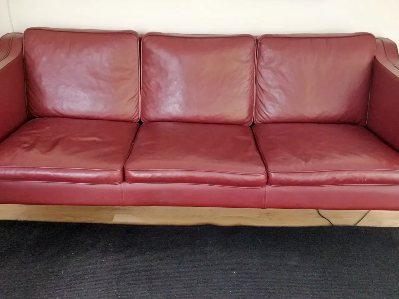 Billede 4 - Læder sofa og stol 