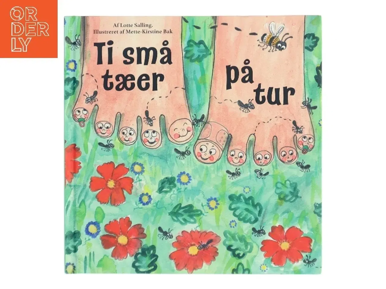 Billede 1 - Ti små tæer på tur af Lotte Salling (Bog)