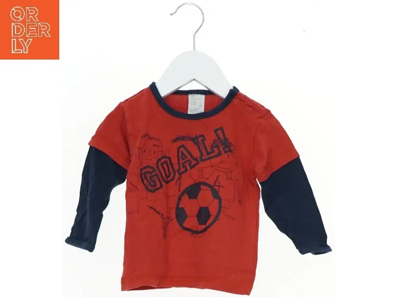 Billede 1 - Langærmet bluse med fodboldmotiv fra Friends (str. 74)