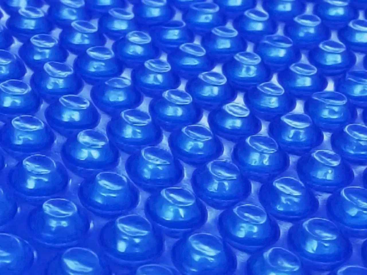 Billede 1 - Flydende soldrevet PE-poolovertræk rundt 381 cm blå