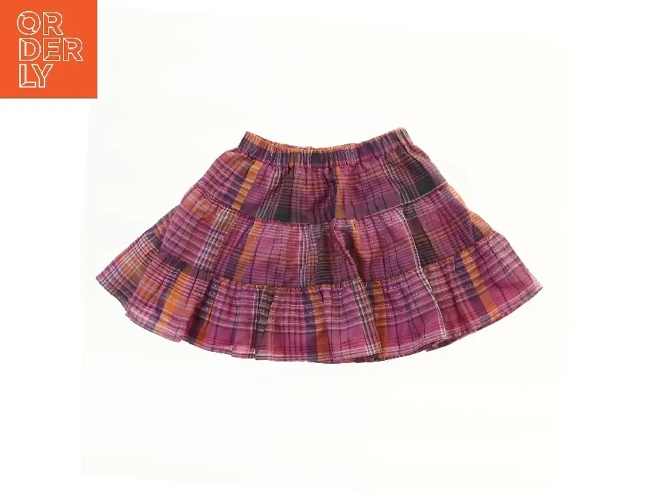 Billede 1 - Farverig ternet nederdel fra H&M (str. 128)