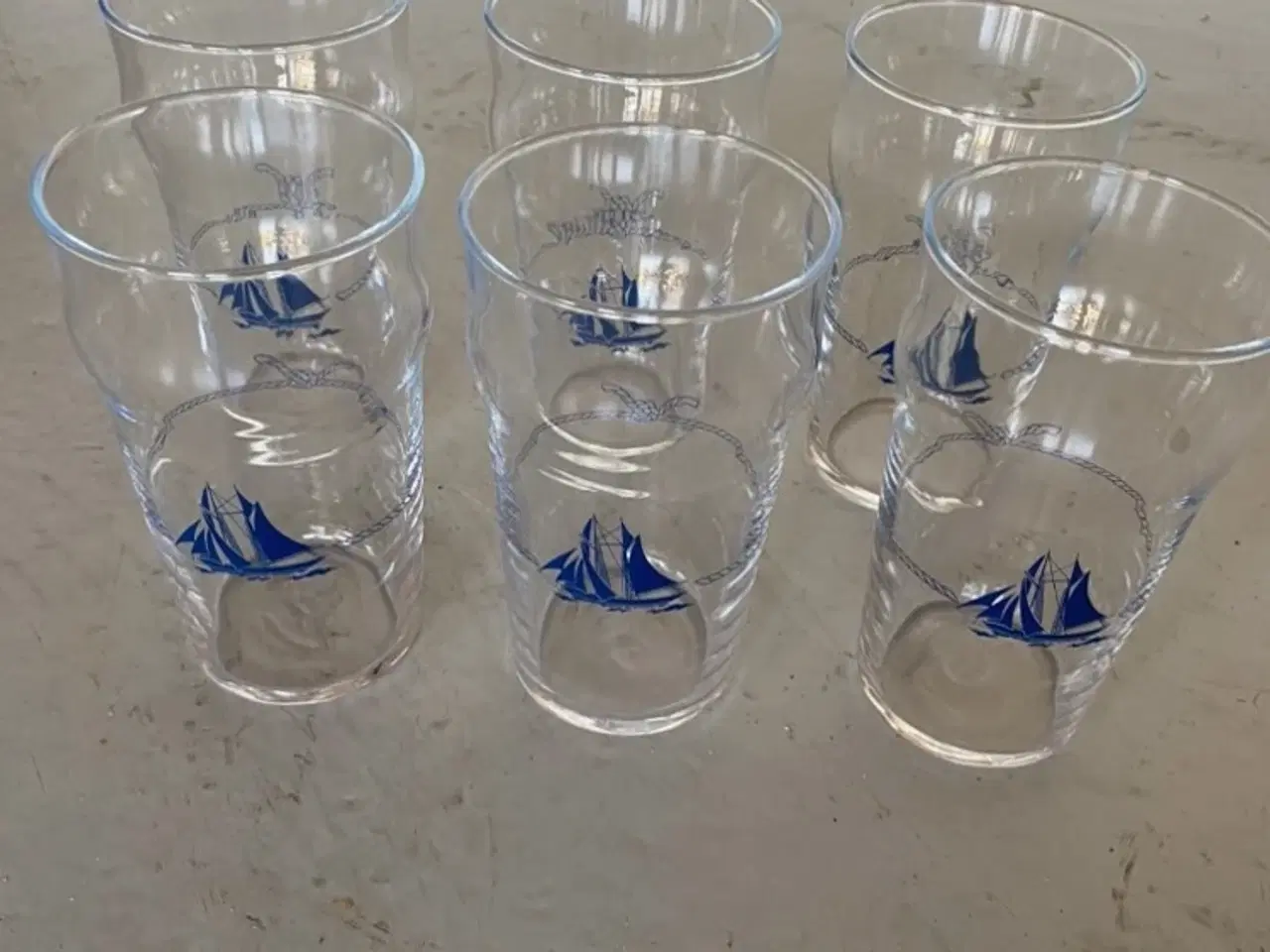 Billede 4 - Div maritime glas og tallerkner. 